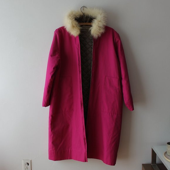 Vintage Pink Embroidered Long Coat - Picture 14 of 15